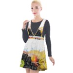 Variety Of Fruit Water Berry Food Splash Kiwi Grape Plunge Pinafore Velour Dress