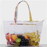 Variety Of Fruit Water Berry Food Splash Kiwi Grape Back Pocket Shoulder Bag 