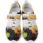 Variety Of Fruit Water Berry Food Splash Kiwi Grape Men s Velcro Strap Shoes