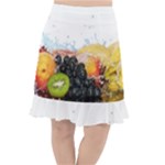 Variety Of Fruit Water Berry Food Splash Kiwi Grape Fishtail Chiffon Skirt