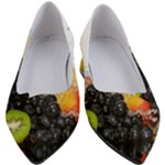 Variety Of Fruit Water Berry Food Splash Kiwi Grape Women s Block Heels 