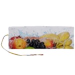 Variety Of Fruit Water Berry Food Splash Kiwi Grape Roll Up Canvas Pencil Holder (M)