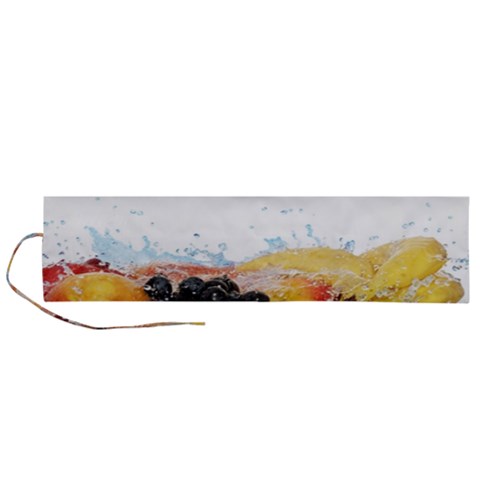 Variety Of Fruit Water Berry Food Splash Kiwi Grape Roll Up Canvas Pencil Holder (L) from ArtsNow.com