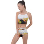 Variety Of Fruit Water Berry Food Splash Kiwi Grape Summer Cropped Co-Ord Set