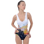 Variety Of Fruit Water Berry Food Splash Kiwi Grape Side Cut Out Swimsuit