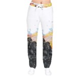 Variety Of Fruit Water Berry Food Splash Kiwi Grape Women Velvet Drawstring Pants