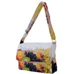 Variety Of Fruit Water Berry Food Splash Kiwi Grape Full Print Messenger Bag (L)