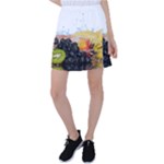 Variety Of Fruit Water Berry Food Splash Kiwi Grape Tennis Skirt