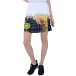 Variety Of Fruit Water Berry Food Splash Kiwi Grape Tennis Skirt
