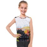 Variety Of Fruit Water Berry Food Splash Kiwi Grape Kids  Mesh Tank Top