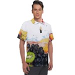 Variety Of Fruit Water Berry Food Splash Kiwi Grape Men s Polo Tee