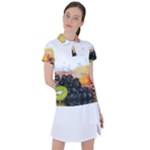 Variety Of Fruit Water Berry Food Splash Kiwi Grape Women s Polo Tee