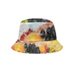 Variety Of Fruit Water Berry Food Splash Kiwi Grape Inside Out Bucket Hat (Kids)