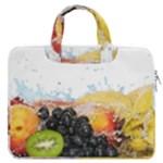 Variety Of Fruit Water Berry Food Splash Kiwi Grape MacBook Pro 13  Double Pocket Laptop Bag