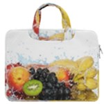 Variety Of Fruit Water Berry Food Splash Kiwi Grape MacBook Pro 16  Double Pocket Laptop Bag 