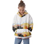 Variety Of Fruit Water Berry Food Splash Kiwi Grape Kids  Oversized Hoodie