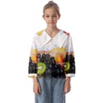 Variety Of Fruit Water Berry Food Splash Kiwi Grape Kids  Sailor Shirt