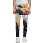 Variety Of Fruit Water Berry Food Splash Kiwi Grape Kids  Skirted Pants