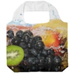 Variety Of Fruit Water Berry Food Splash Kiwi Grape Foldable Grocery Recycle Bag