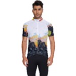 Variety Of Fruit Water Berry Food Splash Kiwi Grape Men s Short Sleeve Cycling Jersey