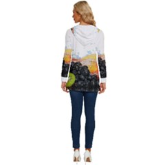 Long Sleeve Drawstring Hooded Top 