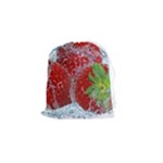 Red Strawberries Water Squirt Strawberry Fresh Splash Drops Drawstring Pouch (Small)