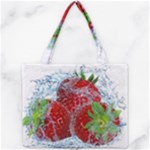 Red Strawberries Water Squirt Strawberry Fresh Splash Drops Mini Tote Bag