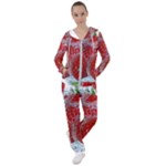 Red Strawberries Water Squirt Strawberry Fresh Splash Drops Women s Tracksuit