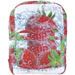 Red Strawberries Water Squirt Strawberry Fresh Splash Drops Full Print Backpack