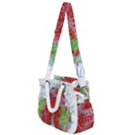 Red Strawberries Water Squirt Strawberry Fresh Splash Drops Rope Handles Shoulder Strap Bag