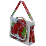 Red Strawberries Water Squirt Strawberry Fresh Splash Drops Box Up Messenger Bag