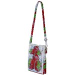 Red Strawberries Water Squirt Strawberry Fresh Splash Drops Multi Function Travel Bag