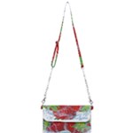 Red Strawberries Water Squirt Strawberry Fresh Splash Drops Mini Crossbody Handbag