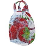 Red Strawberries Water Squirt Strawberry Fresh Splash Drops Travel Backpack