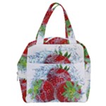 Red Strawberries Water Squirt Strawberry Fresh Splash Drops Boxy Hand Bag