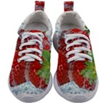 Red Strawberries Water Squirt Strawberry Fresh Splash Drops Kids Athletic Shoes