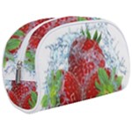 Red Strawberries Water Squirt Strawberry Fresh Splash Drops Make Up Case (Medium)