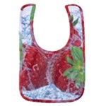 Red Strawberries Water Squirt Strawberry Fresh Splash Drops Baby Bib