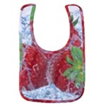 Red Strawberries Water Squirt Strawberry Fresh Splash Drops Baby Bib