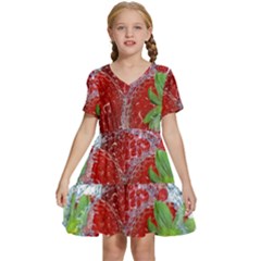 Kids  Short Sleeve Tiered Mini Dress 