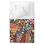 Multicolored Flower Decor Flowers Patterns Leaves Colorful Duvet Cover (Single Size)