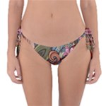 Multicolored Flower Decor Flowers Patterns Leaves Colorful Reversible Bikini Bottoms