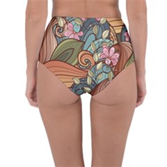 Reversible High-Waist Bikini Bottoms 