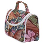 Multicolored Flower Decor Flowers Patterns Leaves Colorful Satchel Handbag