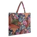 Zipper Large Tote Bag 