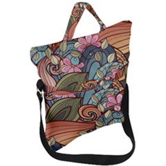 Fold Over Handle Tote Bag 