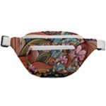 Multicolored Flower Decor Flowers Patterns Leaves Colorful Fanny Pack