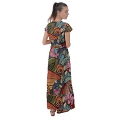 Flutter Sleeve Maxi Dress 