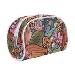 Multicolored Flower Decor Flowers Patterns Leaves Colorful Make Up Case (Small) from ArtsNow.com