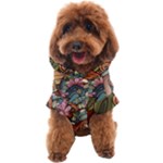 Multicolored Flower Decor Flowers Patterns Leaves Colorful Dog Coat